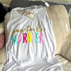 Soon to be Married tank top, size s/m